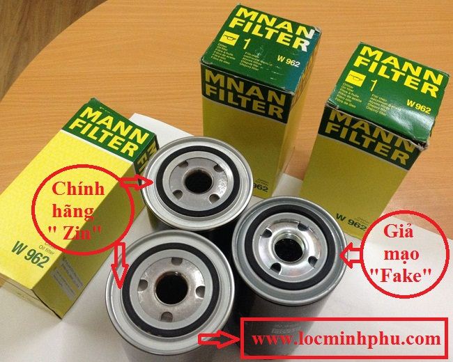 6 điểm lưu ý để nhận biết lọc dầu Mann W962 chính hãng