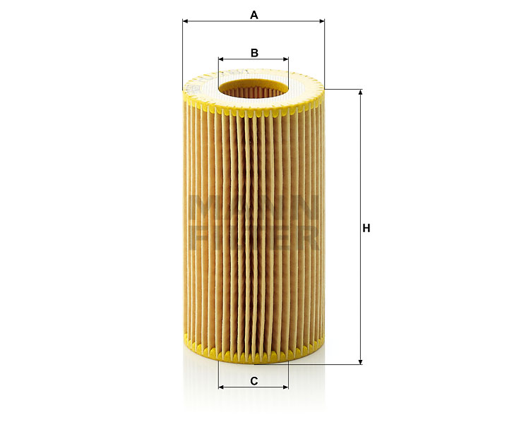 HD718 1k info, Thông số kỹ thuật Lọc dầu Mann Filter HU 718/1 k