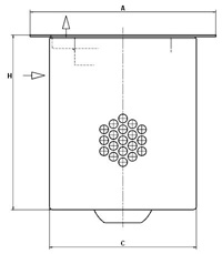 Kích thước tách dầu mann 49 000 51 121,tach dau may nen khi, tách dầu máy nén khí, phụ tùng máy nén khí, phu tung may nen khi, tách nhớt máy nén khí, tach nhot may nen khi, compressor oil separator